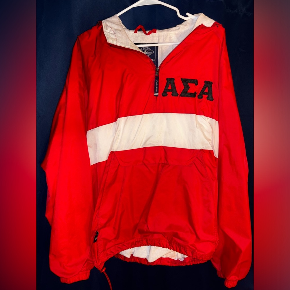 red alpha sigma alpha rain jacket